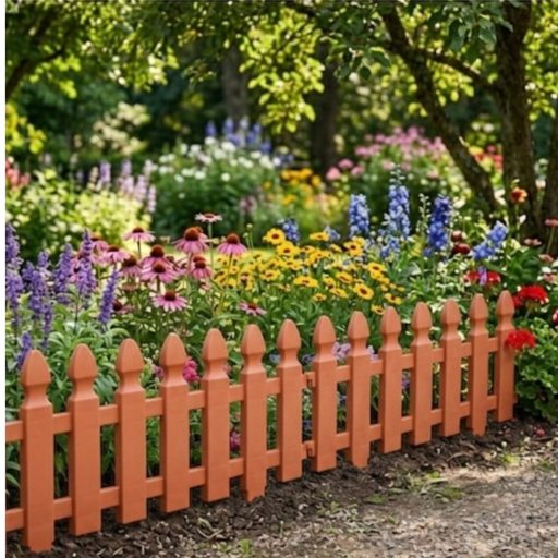 Műanyag kerítés 4db-os