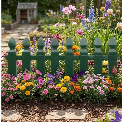 Műanyag kerítés 4db-os