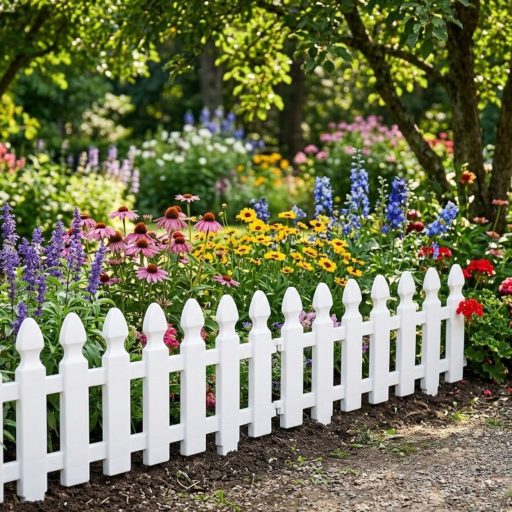 Műanyag kerítés 4db-os