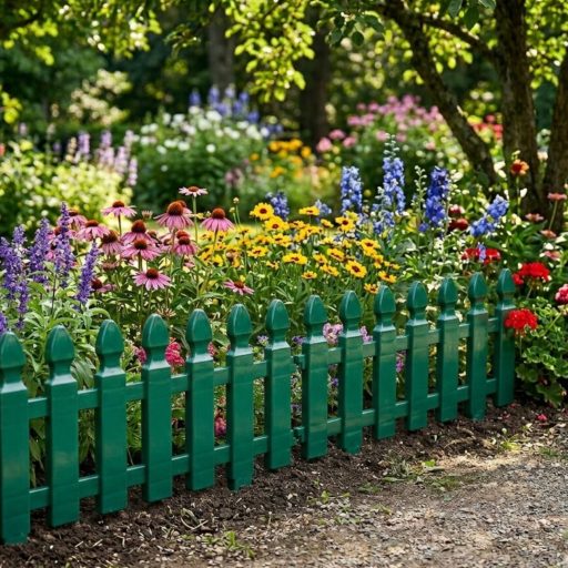 Műanyag kerítés 4db-os