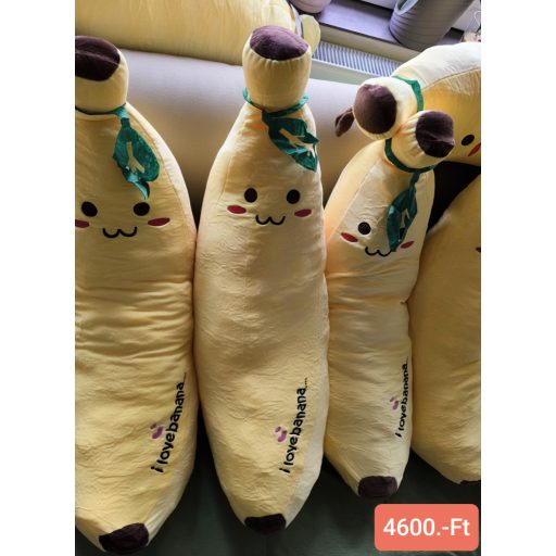 Pihe-puha alvós plüss banán 80cm AMÍG A KÉSZLET TART!
