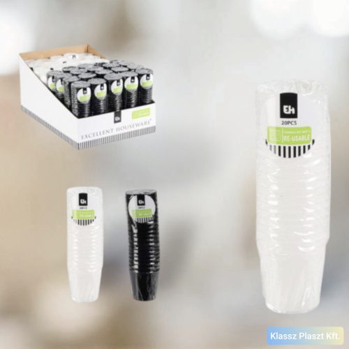 Műanyag pálinkás party pohár 30ml
