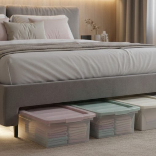 Tárolódoboz ,,ágy alatti gurulós,, 30L