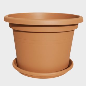 Virágcserép alátéttel Cilindro 30cm