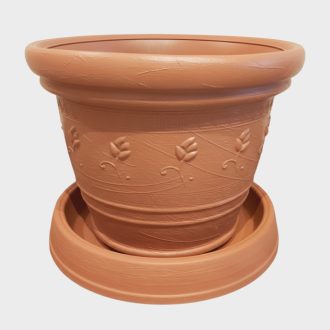   Mediterrán virágcserép ,,Extra,, 45cm alátéttel AMÍG A KÉSZLET TART!