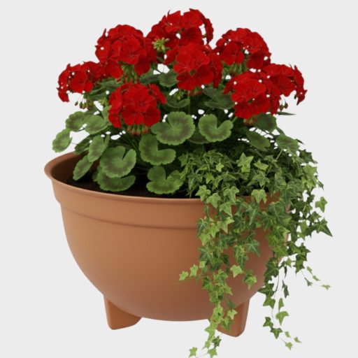 Kaspó / virágtál 3 lábú 44cm