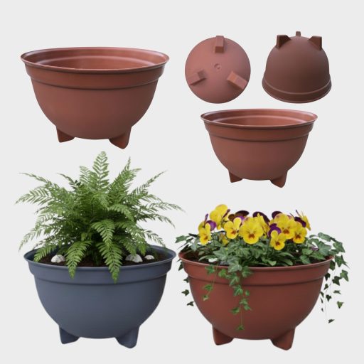 Kaspó / virágtál 3 lábú 22cm