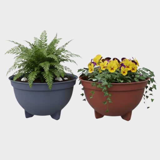 Kaspó / virágtál 3 lábú 28cm