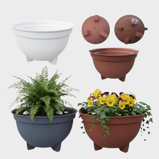 Kaspó / virágtál 3 lábú 28cm
